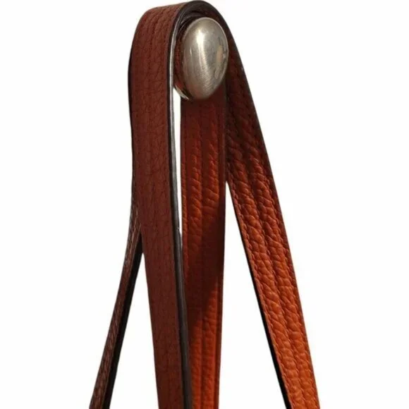 Michael Kors‎ Junie MD Leather Tote Travel Shoulder Handbag Burnt Orange Pebbled - Picture 10 of 16